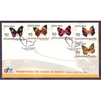 FAUNA - BORBOLETAS - FDC - COSTA RICA - 1998
