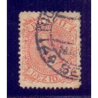 I-52 - 10 RÉIS - CABEÇA GRANDE - CARIMBO A IDENTIFICAR - CARIMBO