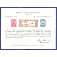 ESTADOS UNIDOS - CARTÃO EMITIDO EM HOMENAGEM A 4ª EXFILBRA 72 - AVIÕES - ZEPPELIN - N6