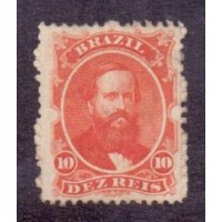 I-23 - DOM PEDRO II - DENTEADO - NOVO - 10 RÉIS