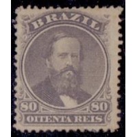 I-26 - DOM PEDRO II - DENTEADO - 80 RÉIS - NOVO