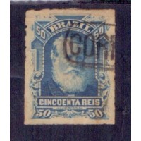 I-65 - CARIMBO `SANTOS` COMPLETO - CIFRA PRETA ÓTIMA COR PAR DE 100 RÉIS