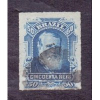 I-39 - CARIMBO MUDO - 50 RÉIS - DOM PEDRO II - BARBA BRANCA