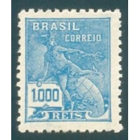 R-325 - FILIGRANA CASA+DA+MOEDA+BRASIL - VERTICAL - 1.000 RÉIS - MERCURIO E GLOBO - NOVO - SEM GOMA - MUITO BONITO - RHM R$ 350,00 (70 UFs X 5,00)