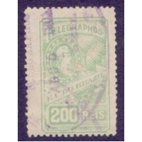 T-12 - TELÉGRAFO - ALEGORIA DA REPUBLICA - 1899 - CARIMBADO - SEM GOMA - RHM R$ 750,00 (150 UFs X 5,00)