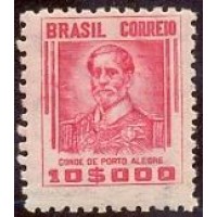R-367 - SÉRIE NETINHA - PADRÃO MIL RÉIS - CONDE DE PORTO ALEGRE - CARMIM - GOMADO - CHARNEIRA - MINT - RHM R$ 375,00 ( 75 UFs X 5,00 )