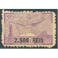 A-038 - NOVO - PORTE REDUZIDO - SOBRETAXADO - 2.500/3.000 RÉIS - AVE E PÃO DE AÇÚCAR - SEM GOMA - RHM 400,00 R$ (80 UFs X 5,00)