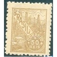 R-441 - NOVO - FILIGRANA CASA+DA+MOEDA+DO+BRASIL (O) - 50 RÉIS - IDEM - SÉPIA - GOMADO - MUITO BONITO - RHM R$ 1.000,00 (200 UFs X 5,00)