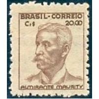 R-475 - NOVO - SEM GOMA - NETINHA - FILIG "CORREIO*BRASIL - VERTICAL (Q) - DENTEAÇÃO 11 - SEM TRAÇOS - Cr$ 20,00 - ALMIRANTE MAURITY - CASTANHO - RHM R$ 500,00 (100 UFs X 5,00)