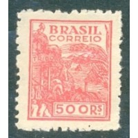 R-376 - SÉRIE NETINHA - 500 RÉIS - IDEM - VERMELHO ALARANJADO - SEM GOMA - MINT - RHM R$ 2.750,00 (550 UFs X 5,00)