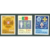 PORTUGAL - Y12036/05 (1973) - 50 ANOS LIGA COMBATENTES - SÉRIE 3 SELOS MINT 