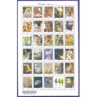 C-3762/3791 - 2018 - UPAEP ANIMAIS DOMÉSTICOS - FOLHA DE 30 SELOS - MINT - RHM 180 UFS