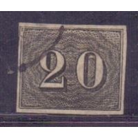 I-12 - CARIMBADO - VERTICAIS  - 20 RÉIS - PRETO - AMINCI