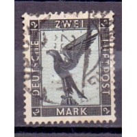 ALEMANHA REICH - Y 33 (1936 - 1937) - 2M PRETO  AZUL - PENÚLTIMO SELO DE SÉRIE DE 8 - SELO USADO 