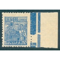 R-486 - FILIGRANA - CORREIO*BRASIL - COM TRAÇOS VERDES - Cr$ 1,20 - SIDERURGIA - AZUL ESCURO - NOVO - GOMADO - COM MARGEM DE FOLHA - RHM R$ 375,00 ( 75 UFs X 5,00 )