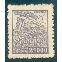 R-394 - 1942/6 - NETINHA - FILIGRANA "CASA+DA+MOEDA" - (O) - VERTICAL - PAPEL MÉDIO TRAMADO SEM TRAÇOS - NOVO - GOMADO - PONTOS DE OXIDAÇÃO - RHM R$ 1.750,00 (350 UFs X R$ 5,00)