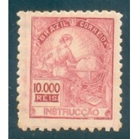 R-310 - 1936/40 - FILIGRANA CORREINHO - 10.000 RÉIS - NOVO - GOMADO - CHARNEIRA - RHM R$ 1.250,00 (250 UFs X R$ 5,00)