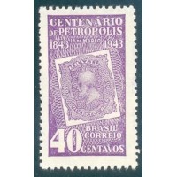 C-0179 - 1943 - MINT - CENTENÁRIO DE PETRÓPOLIS/RJ - NOVO - GOMADO 