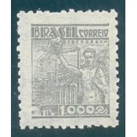R-419 - 1941 - FILIGRANA CORREIO*BRASIL (P) VERTICAL - COM TRAÇOS - MINT - SEM GOMA - RHM R$ 60,00 (12 UFs X R$ 5,00)