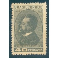 C-0183A - 1943 - UBALDINO DO AMARAL - NOVO - GOMADO - VARIEDADE NÃO CATALOGADA 