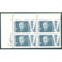 C-0532Y - QUADRA - MARMORIZADA - GOMADA - 1965 - IN MEMORIAM A SIR WINSTON LEONARD SPENCER CHURCHIL - RHM R$ 240,00 (48 UFS X R$ 5,00)