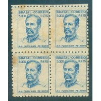 R-410 - 1946 - FILIGRANA CORREIO*BRASIL (Q) - QUADRA - NOVA - GOMADA - PONTOS DE OXIDAÇÃO - RHM R$ 1.600,00 (320 UFs X R$ 5,00)