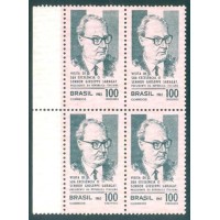 C-0538Y - 1965 - VISITA DO PRESIDENTE SARAGAT DA ITÁLIA - MARMORIZADO - QUADRA - MINT - GOMADA - MUITO BONITA  - RHM R$ 240,00 (48 UFs X R$ 5,00)