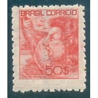 R-455 - 1942/46 - FILIGRANA CASA DA MOEDA - HORIZONTAL - COM TRAÇOS - NOVO - GOMADO - RHM R$ 625,00 (125 UFs X R$ 5,00)