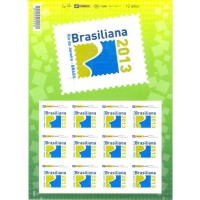 PB-001 - 2013 - MINT - BRASILIANA - LOGO - FOLHA - LOGO ANTIGA DOS CORREIOS - RHM: 240 UFS