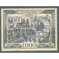 FRANÇA - YV AÉREO-029 - NOVO - CHARNEIRA - 95 EUROS - VISTA DE PARIS - PONTE - 1950