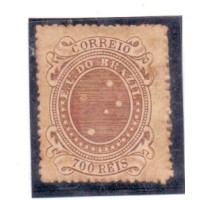R-079a - 1891 - ALEGORIA DA REPÚBLICA - TIPO "TINTUREIRO" - NOVO - GOMADO - CHARNEIRA - PONTOS DE OXIDAÇÃO - RHM R$ 650,00 (130 UFs X R$ 5,00)