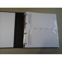 PORTA ENVELOPES PARA 160 FDCS/ENVELOPES CAPA PRETA COM ESTOJO PROTETOR - 2 DIVISÕES POR PAGINAS