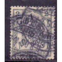 ALEMANHA REICH - MI D 9 (1905) - SELO OFICIAL DE SERVIÇO PARA USO NA PROVINICIA DE BADEN (Y SERVIÇO 1) - COM SOBRECARGA "FREI DURCH ABLOSUNG Nr. 16" OBLITERADO COM 2 CARIMBOS SOBREPOSTO CONFORME REGULAMENTO POSTA