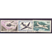 FRAMÇA - AVIÃO - SELOS USADOS - 1957