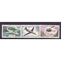 FRANÇA - AVIÂO - 3 USADOS - 1957