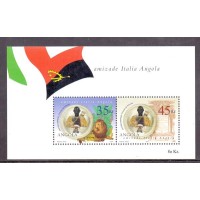 ANGOLA - Y BL 102 (2002) - AMIZADE ITALIA - ANGOLA - BLOCO MINT
