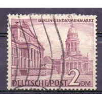 ALEMANHA BERLIN - Y 0044 (1949) SA SÉRIE MONUMENTOS 2 DM LILÁS - PLACE DES GENDRAMES - USADOS 