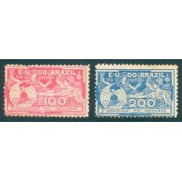 C-0005/6 - 1906 - 3º CONGRESSO PANAMERICANO NO RIO DE JANEIRO - NOVOS - GOMADOS - CHARNEIRA 