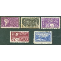 C-0041/45 - 1932 - NOVOS (2ª COLUNA RHM) COM OU SEM GOMA E COM OU SEM CHARNEIRA - 4º CENTENÁRIO DA FUNDAÇÃO DE SÃO VICENTE E DA COLONIZAÇÃO POR MARTIM AFONSO DE SOUZA - SÉRIE COMPLETA - RHM: 14,50 UFS