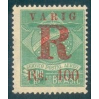 V-04 - 1928 - SELOS PARA TAXAS DE REGISTRO EXPRESSO - NOVO - SEM GOMA - CHARNEIRA - MARGEM DESLOCADA - RHM R$ 650,00 (130 UFS X R$ 5,00)