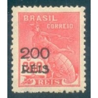 R-352 - 1931 - VOVÓ - SOBRECARGA PRETA - 200 RÉIS - NOVO - GOMADO - LINDA COR - RHM R$ 10,00 ( 2 UFS X R$ 5,00)