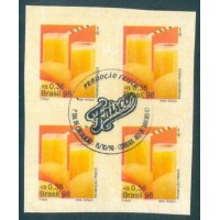 R-759 - 1998 - PROMOÇÃO FRISCO - AUTOADESIVO - QUADRA COM  CARIMBO CBC  - RHM R$ 100,00 ( 20 UFS X R$ 5,00)