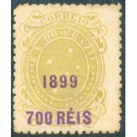 R-133 - 1899 - TIPO "CRUZEIRO DO SUL" - NOVO - SEM GOMA - CHARNEIRA - PONTOS DE OXIDAÇÃO - RHM R$ 1.000,00 (200 UFs x 5,00)
