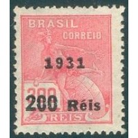 R-345 - NOVO - (VOVÓ) COM SOBRECARGA PRETA - FILIGRANA CASA DA MOEDA (D) - GOMADO - CHARNEIRA - PONTOS DE OXIDAÇÃO - RHM R$ 1.750,00 (350 UFs X 5,00 )