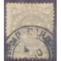 I-66 - 1887 - 300 RÉIS, ULTRAMAR CINZA - USADO