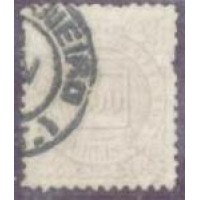 I-46 - 1878 - DOM PEDRO II - "PERCÉ" - BARBA BRANCA - 1000 RÉIS - CARIMBADO - CHARNEIRA