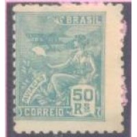 R-321 - 1939/40 - FILIGRANA CASA+DA+MOEDA+BRASIL - VERTICAL - NOVO - SEM GOMA - RHM R$ 30,00 (6 UFs X 5,00)