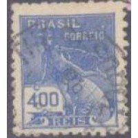 R-323 - 1939/40 - FILIGRANA CASA+DA+MOEDA+BRASIL - VERTICAL - CARIMBADO - SEM GOMA - RHM R$ 5,50 (0,50 UFs X 5,00)