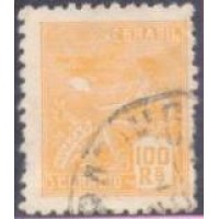 R-321 - 1939/40 - FILIGRANA CASA+DA+MOEDA+BRASIL - VERTICAL - CARIMBADO - SEM GOMA - RHM R$ 5,50 (0,50 UFs X 5,00)