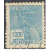 R-325 - 1939/40 - FILIGRANA CASA+DA+MOEDA+BRASIL - VERTICAL - CARIMBADO - SEM GOMA - RHM R$ 5,50 (0,50 UFs X 5,00)